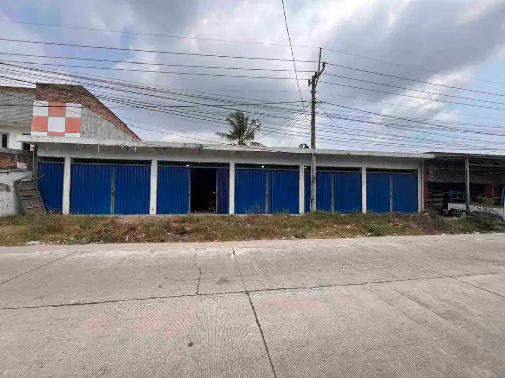 jual 7 kios pinggir jalan surat SHM cocok buat usaha atau gudang