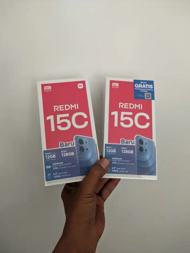 Berminat silahkan WA Xiaomi Redmi 15C NFC 6+6/128 Garansi resmi 15bln