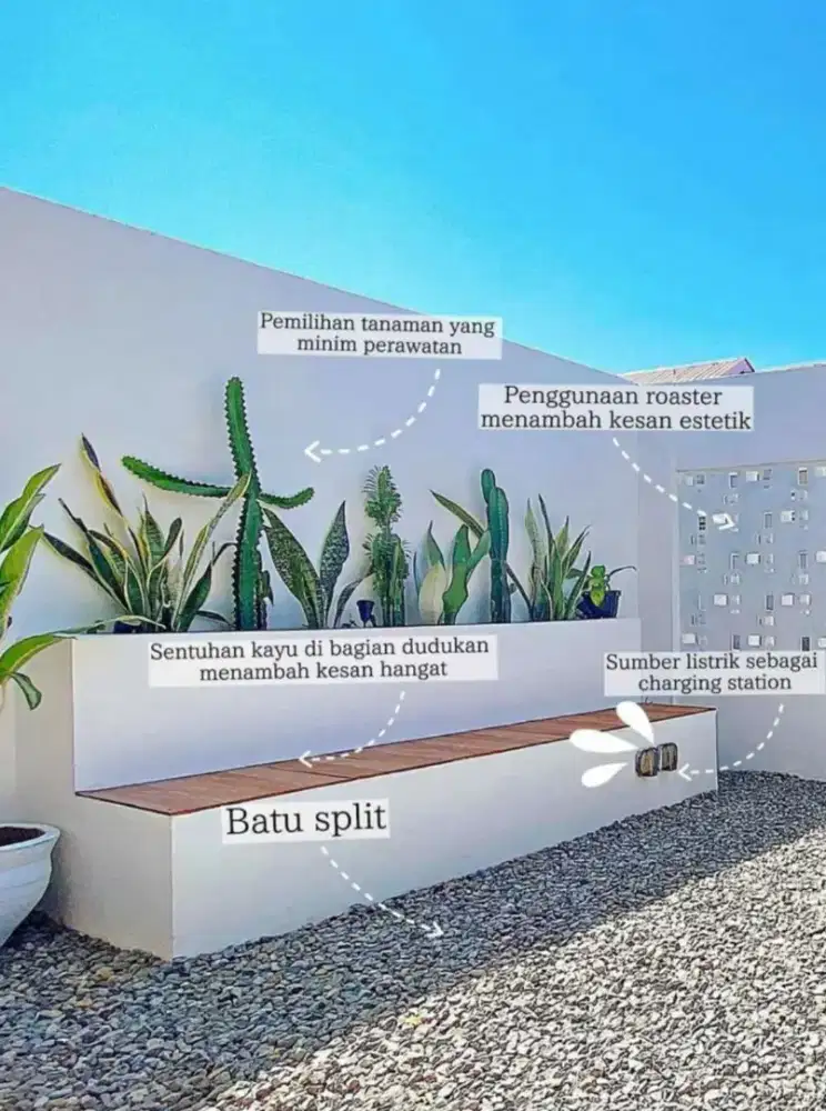 Bangku taman estetik