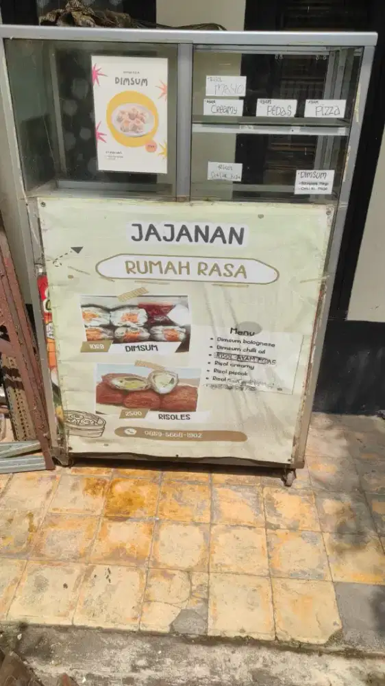 Gerobak jualan alumunium