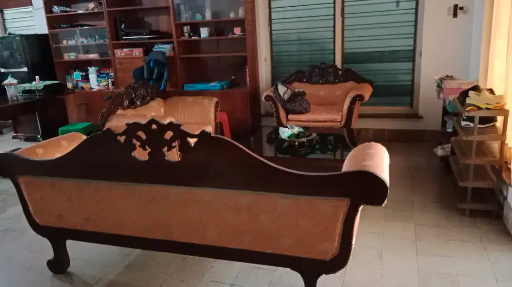 Jual set kursi jati thn 60 an Semarangan