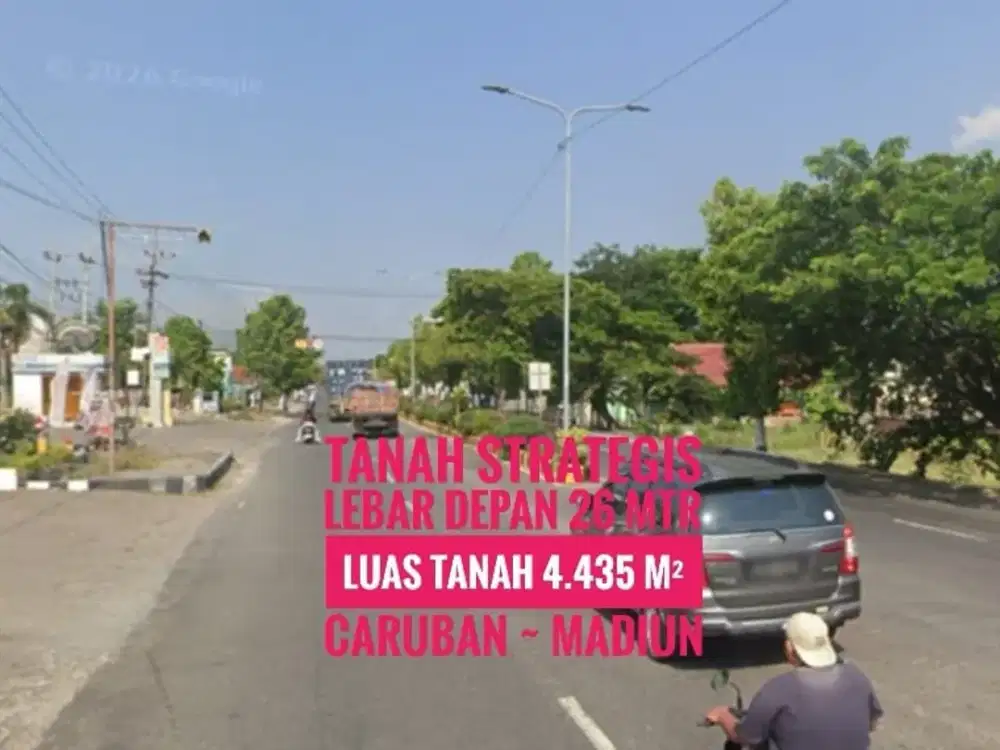JUAL Tanah CARUBAN, Jl Raya Propinsi Madiun - Surabaya, Lokasi strategis