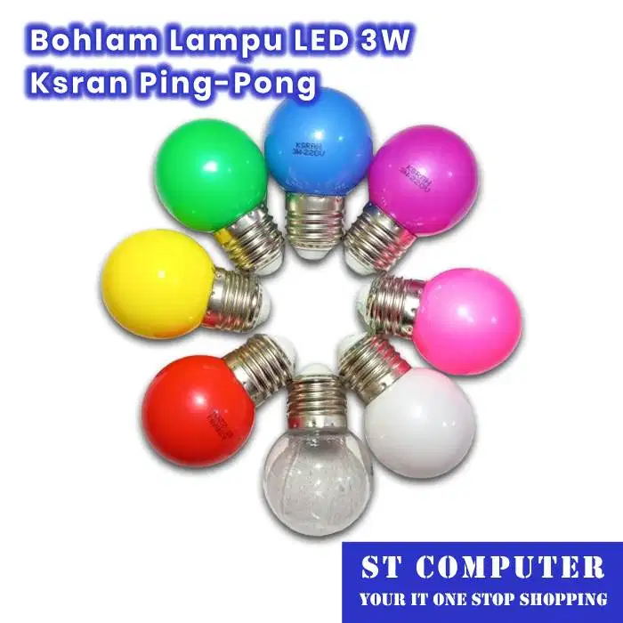 Bohlam Lampu LED 3W Ksran Ping-Pong