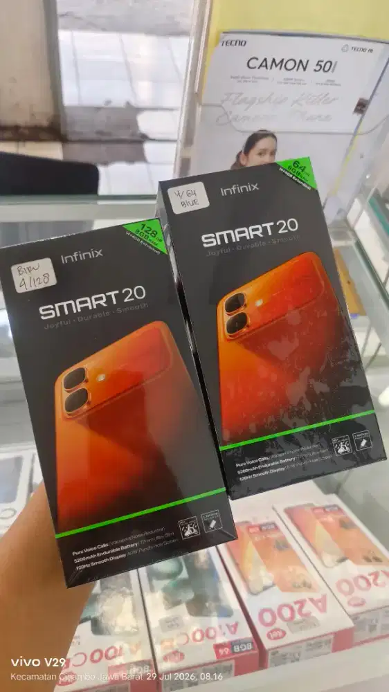 Infinix Smart 20 4+4/128 baru segel pabrik promo spesial