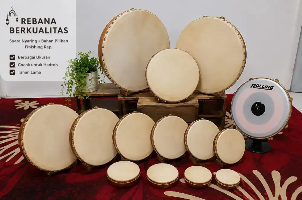 Jual cepat murah bagus alat hadroh marawis rebana