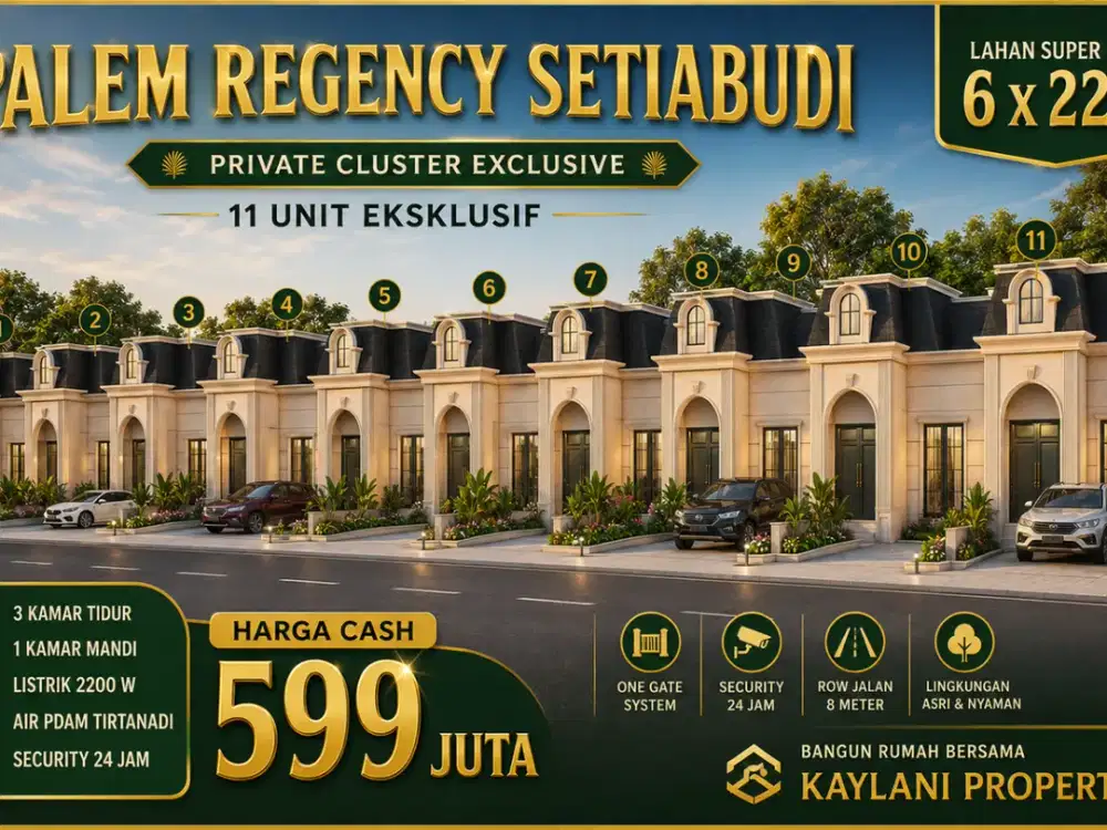 Rumah Classic Akses Aspal | Lahan 6x23M2 SHM 3ktidur | Lizardi Putra Setia budi