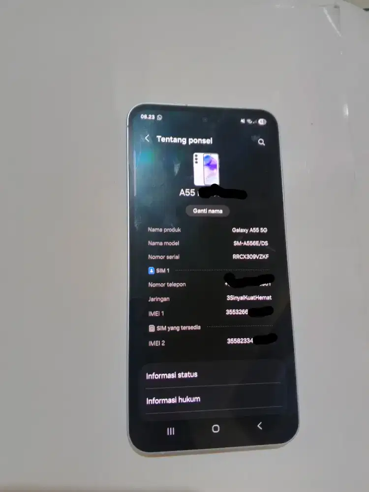 Samsung A55 5G white edition