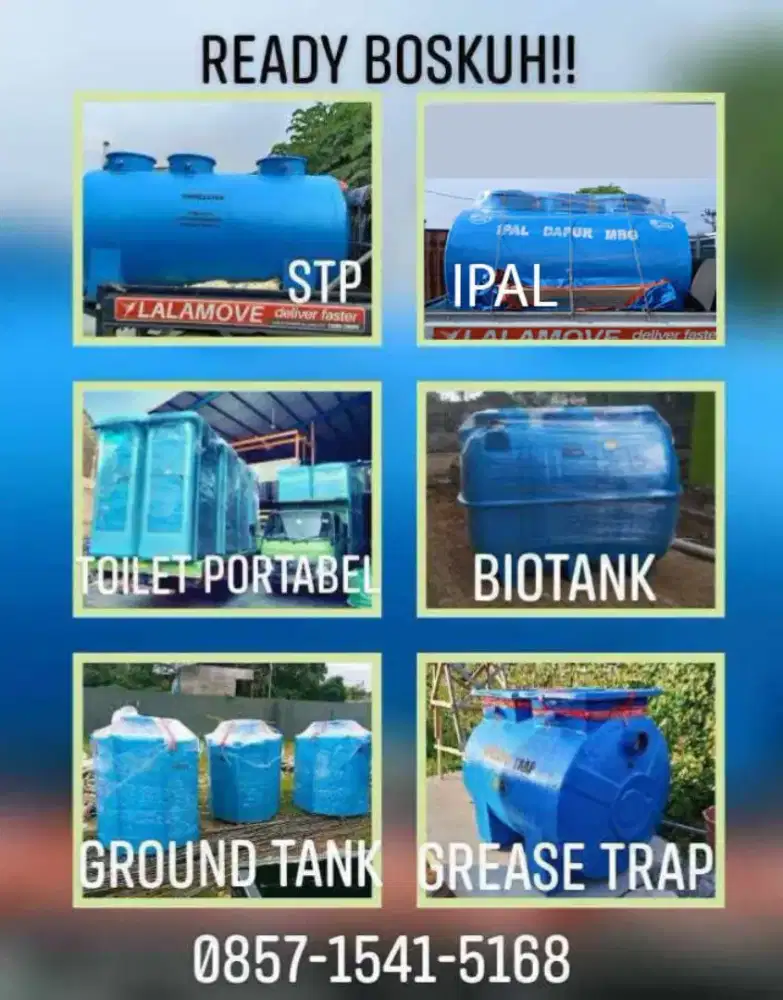 BIOTANK, IPAL GREASE TRAP TOILET PORTABEL