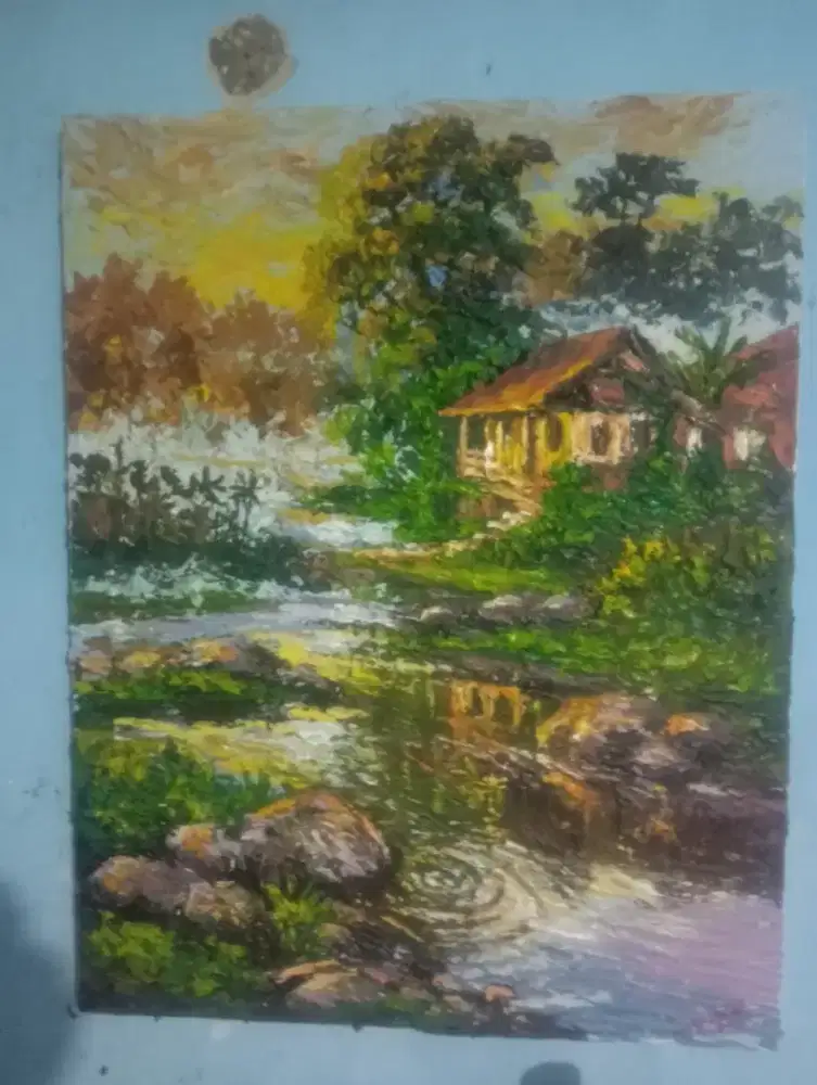 Lukisan pinggiran danau