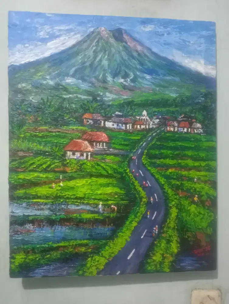 Lukisan gunung Semeru