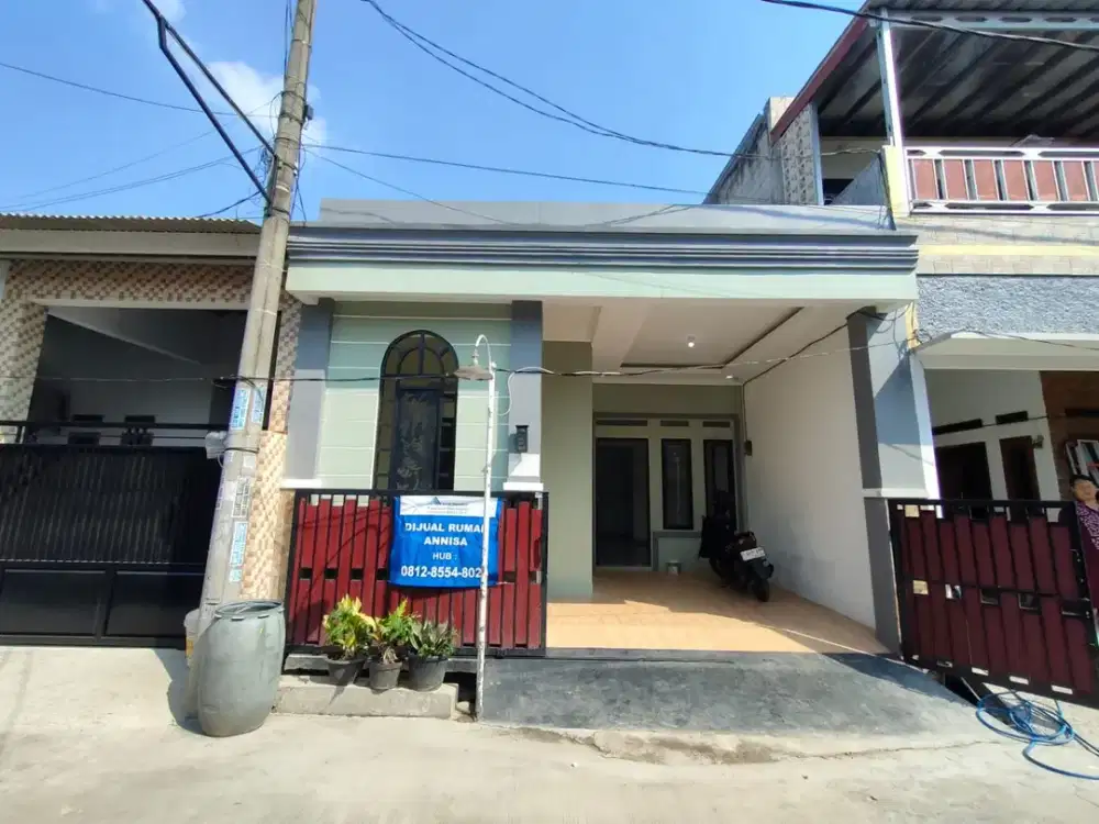 DI JUAL RUMAH MURAH DI GRAMAPURI PERSADA CIKARANG CARPORT LUAS