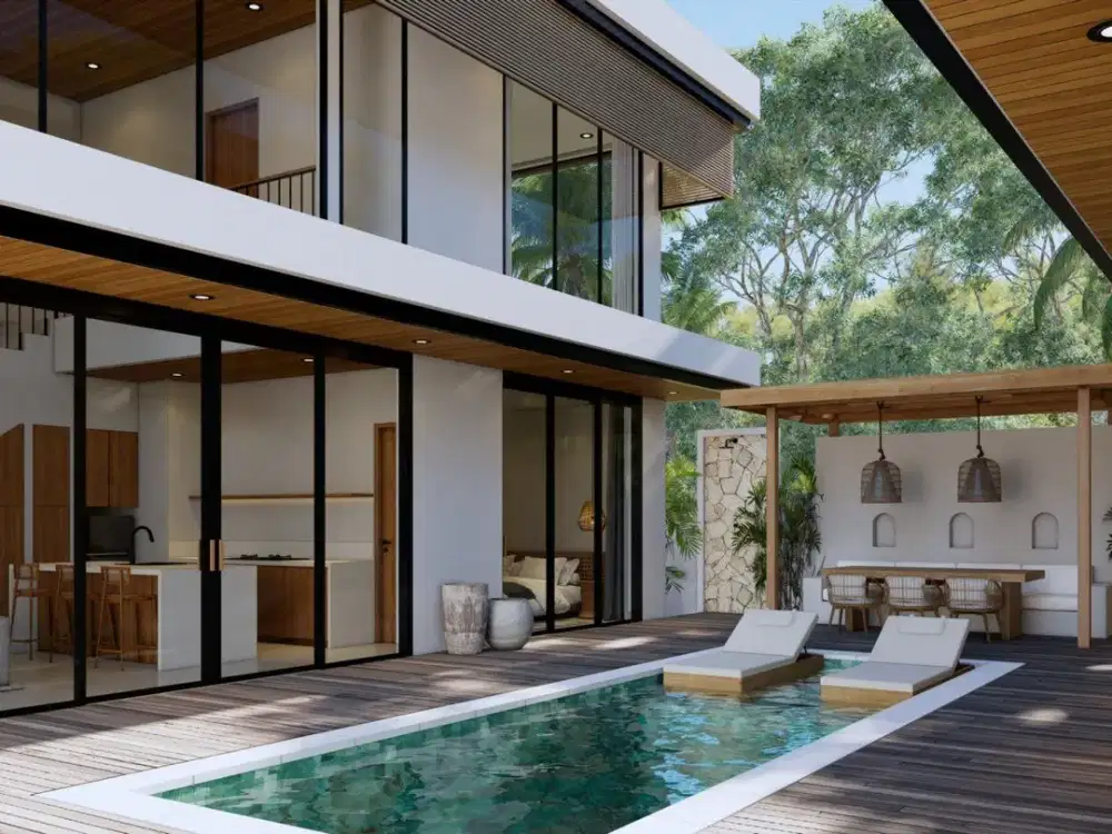 Villa Modern 2 Kamar Tidur dengan Kolam Renang Pribadi di Bingin Investasi Lifestyle Premium