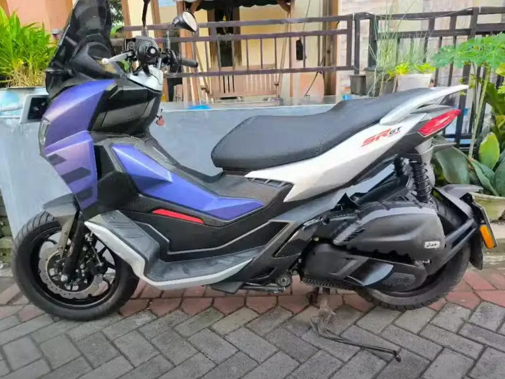 Aprillia Sr Gt 200 2025 Biru Perak Km1Rban