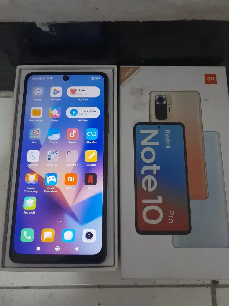 Redmi note 10 pro spek 8/128 Kel Fullset