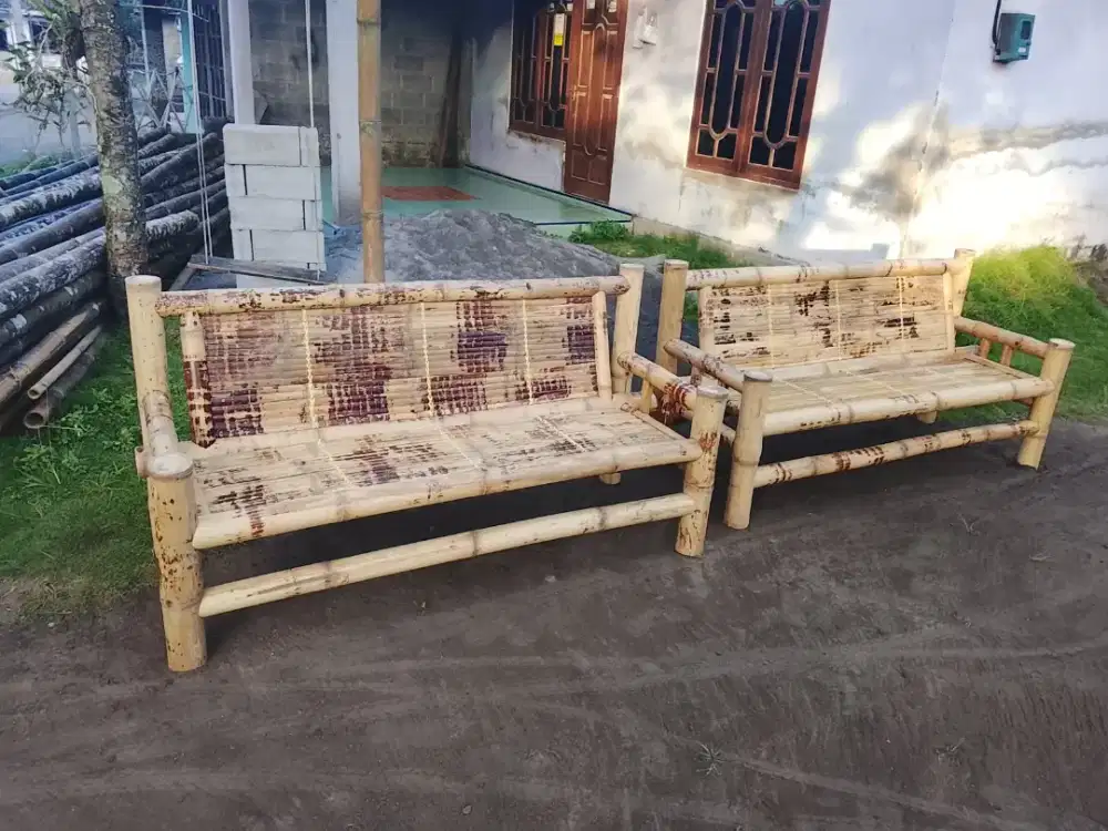 Kursi bambu  tutul/wulung