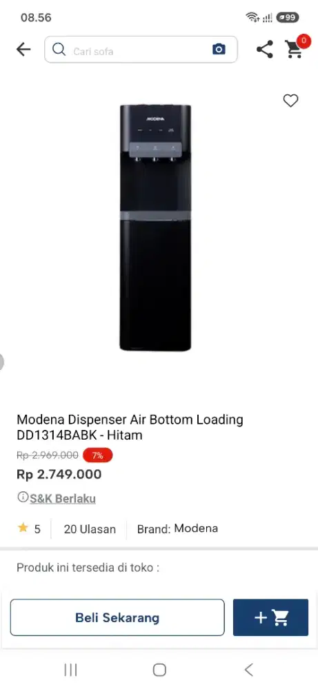 MODENA DISPENSER GALIN BAWAH