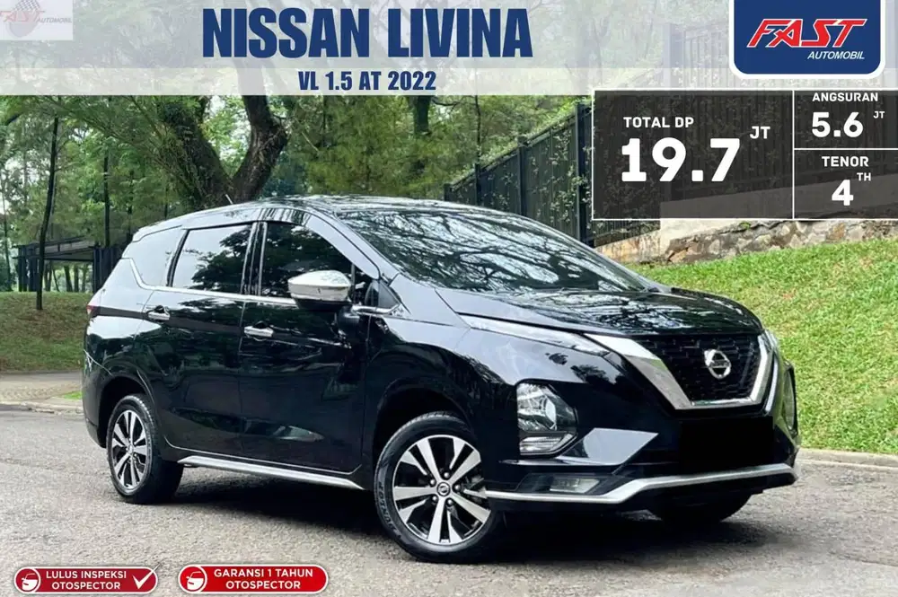 DP 19JT NISSAN LIVINA VL 2022 1.5 AT LOW KM.20RB & PAJAK PANJANG