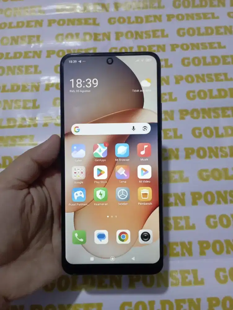 Xiaomi Note 12-4G.Finger.Ram 8+4/128GB.ORI.GOLDEN PONSEL