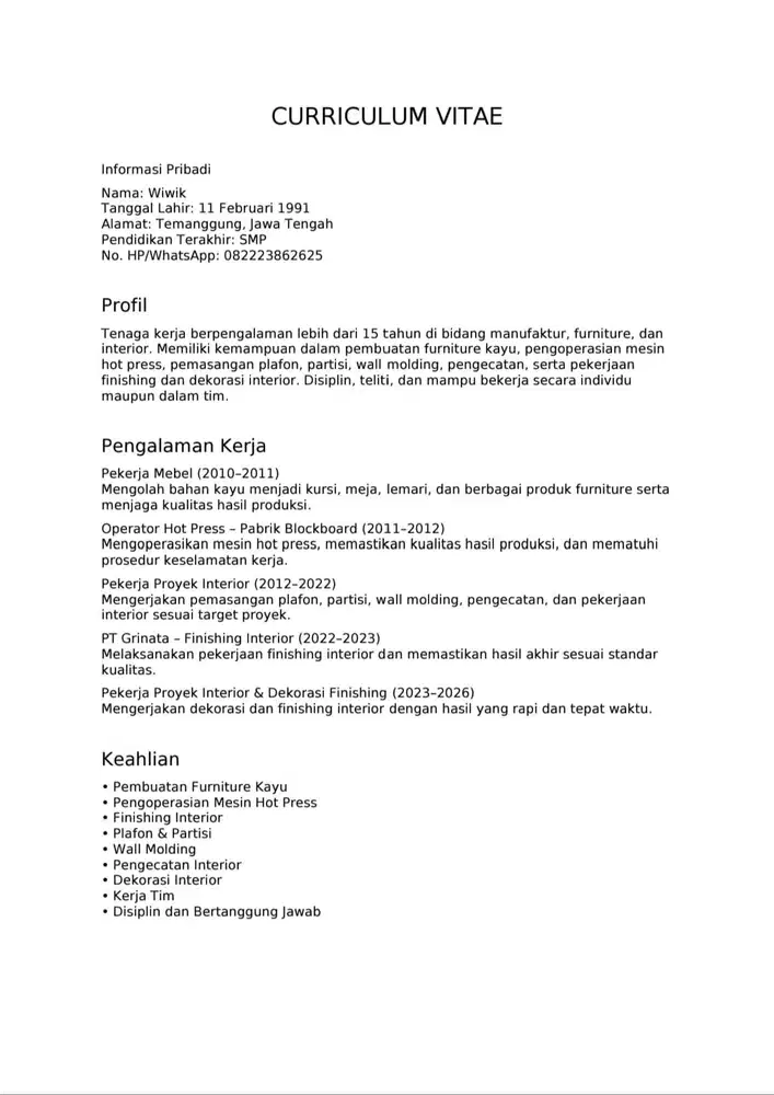 Mencari pekerjaan