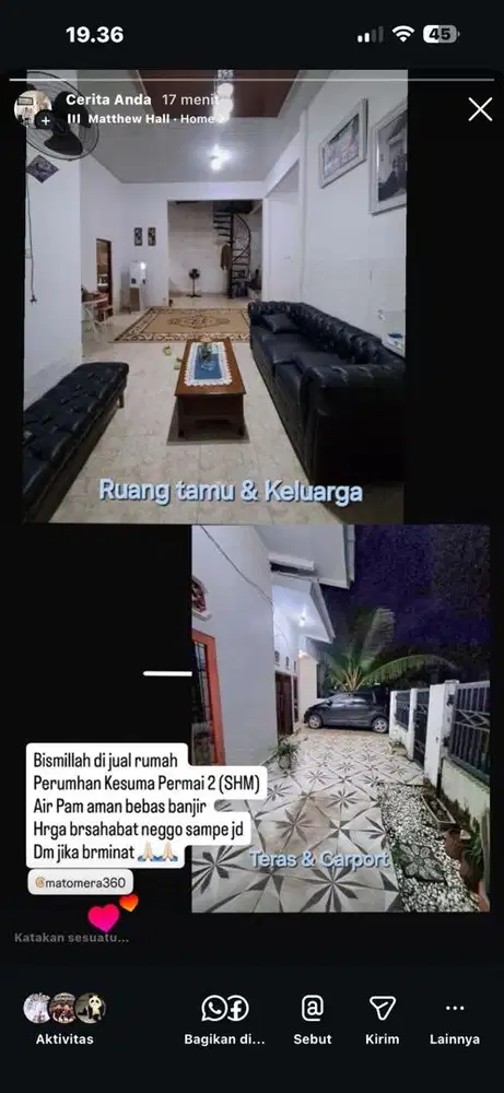 Djual atau di sewakan