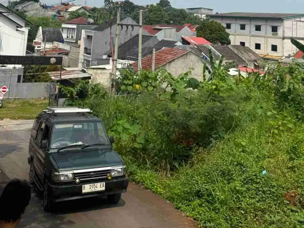 Dijual tanah 1000 meter harga permeter 2,7 jt nego, pembayarannya bisa termin 18 bukan DP 700 juta di Kalimulya Depok