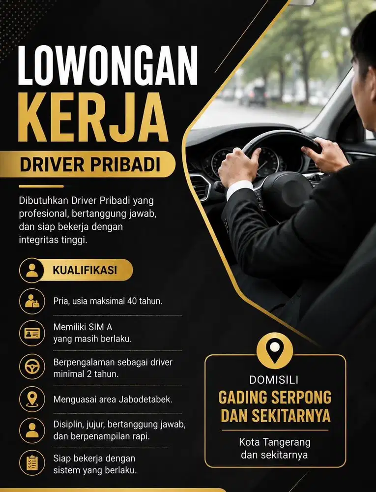 LOKER DRIVER GADING SERPONG