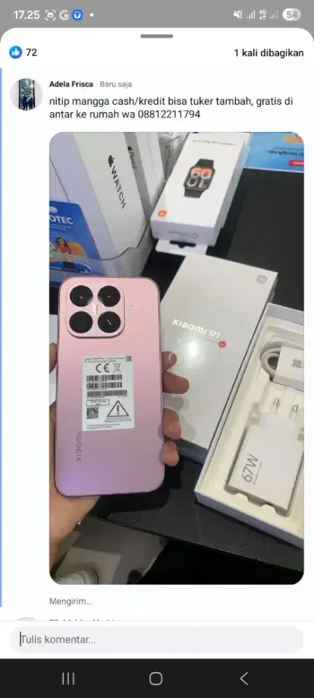 promo Xiaomi 17T free voucher 1jt