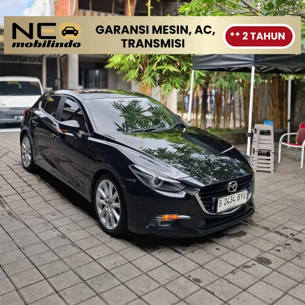 [ Garansi Mesin Matic ] MAZDA 3 2.0 AT HB 2018 HITAM METALIK