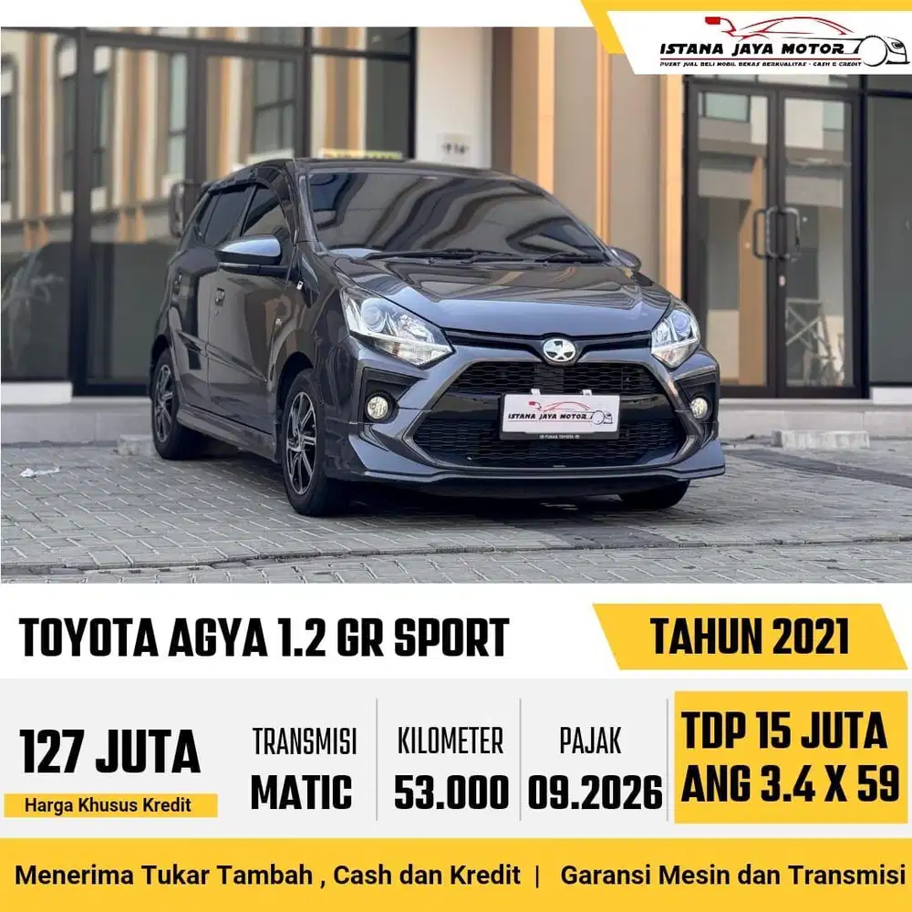 LOW KM !! Toyota Agya GR Sport 1.2 Automatic 2021