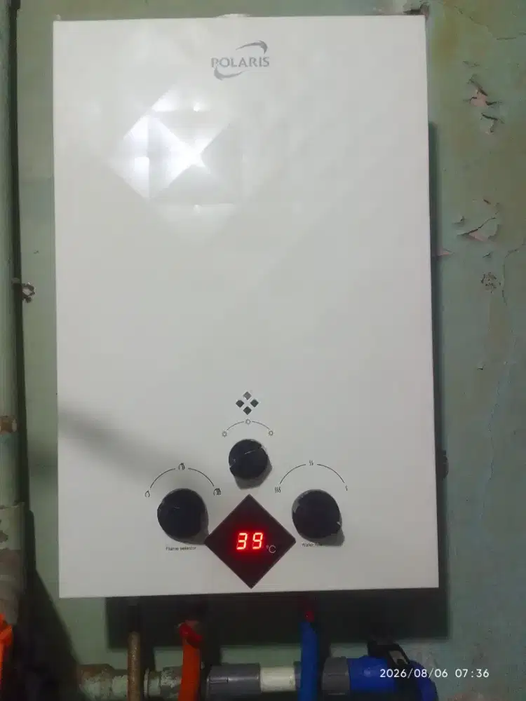 Water Heater Gas Second Polaris Like New Kapasitas 10L Double Selenoid