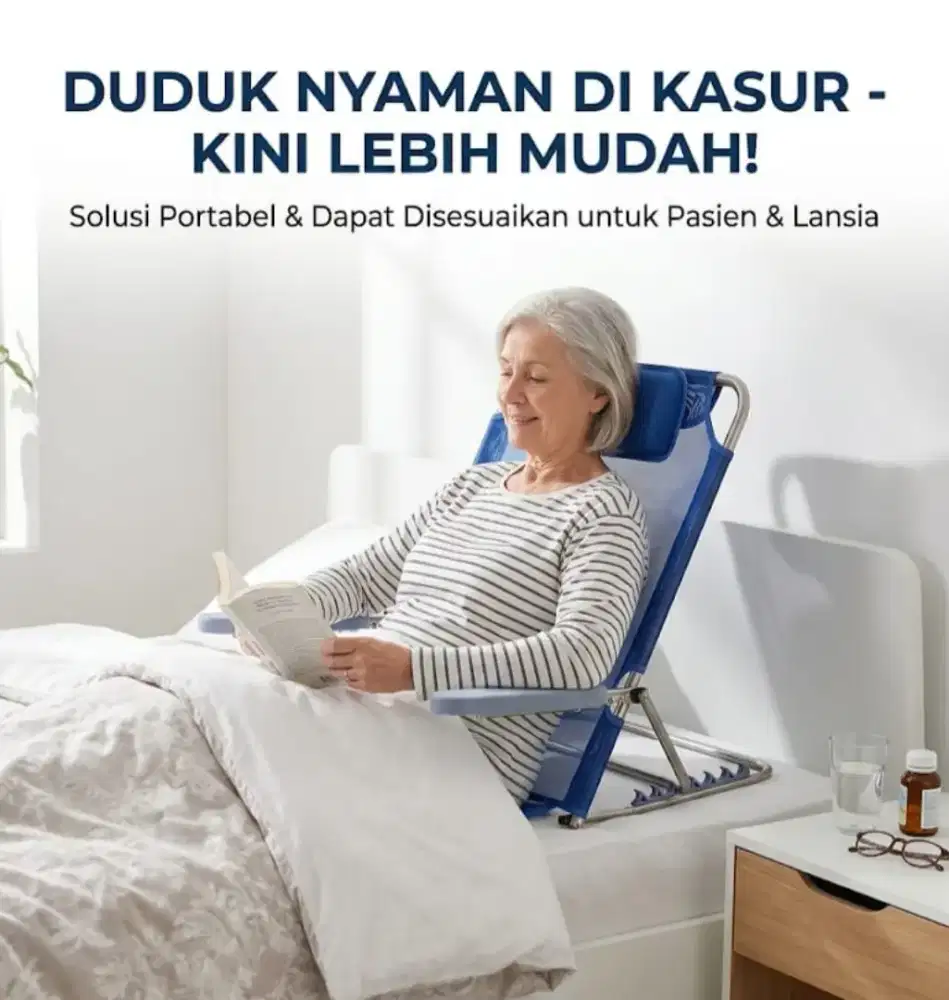 Kursi sandaran di kasur