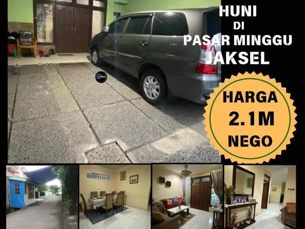 Rumah Dekat UNAS UNINDRA Politeknik akses mobil di Pasar Minggu