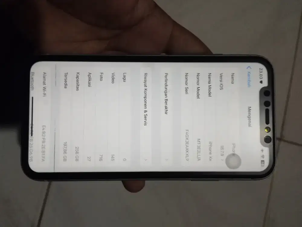 FS IPHONE XR INTER 256 MULUSS DAN ISTIMEWA