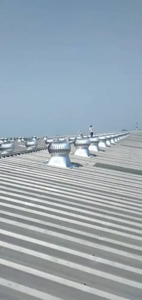 Turbine ventilator atap pabrik gudang