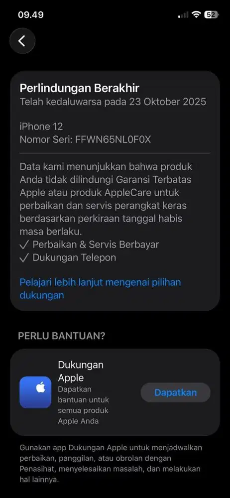 Dijual iphone 12 128GB ex ibox black