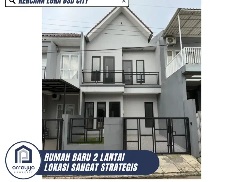 DIJUAL RUMAH CANTIK 2 LANTAI SIAP HUNI DI KENCANA LOKA (ARB91)