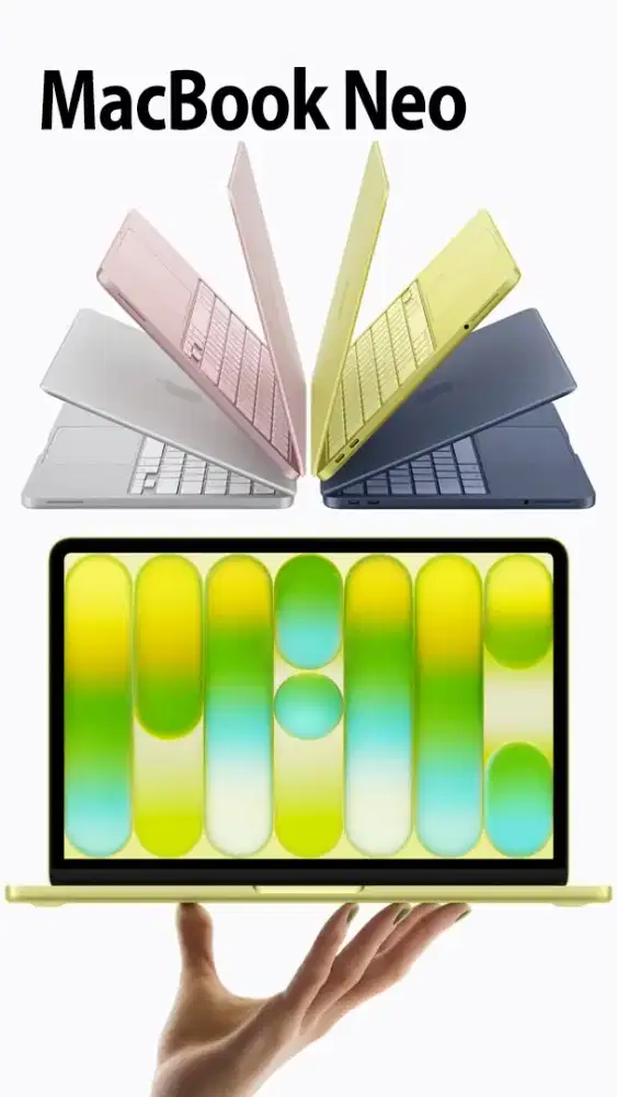 MACBBOOK NEO 8/256Gb. PROMO PELAJAR/MAHASISWA LEBIH MURAH