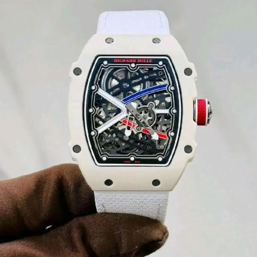 JAM TANGAN MEWAH RM 67-02 PINTURAULT WHITE DIAL SWISS AUTOMATIC