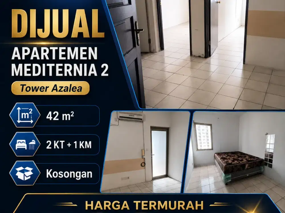 Dijual Apartemen Mediterania Garden Residences Unit 2BR di Mediterania Garden Residences 2