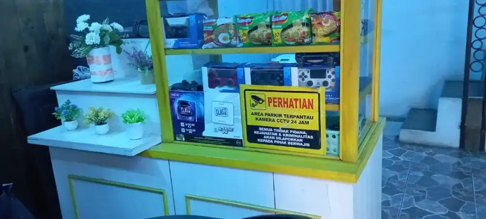 Gerobak jualan makanan dan minuman