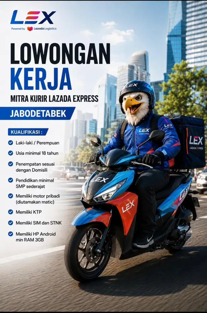 MITRA KURIR MOTOR LAZADA EXPRESS (LEX)