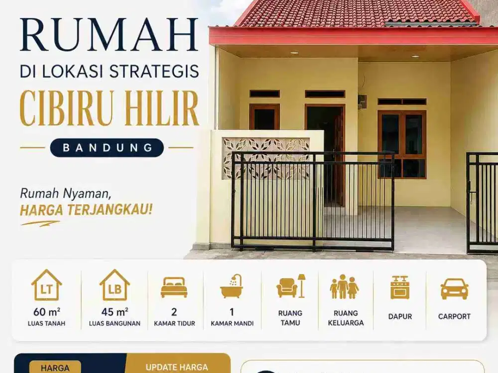 Rumah baru 300 Jutaan di Cibiru Hilir, Bandung
