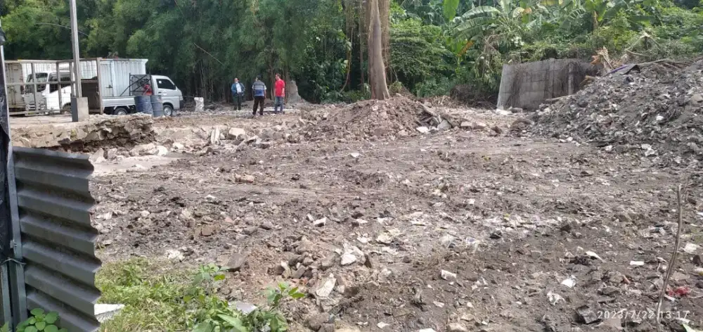 Bongkar bangunan gedung cut and fill hotmix