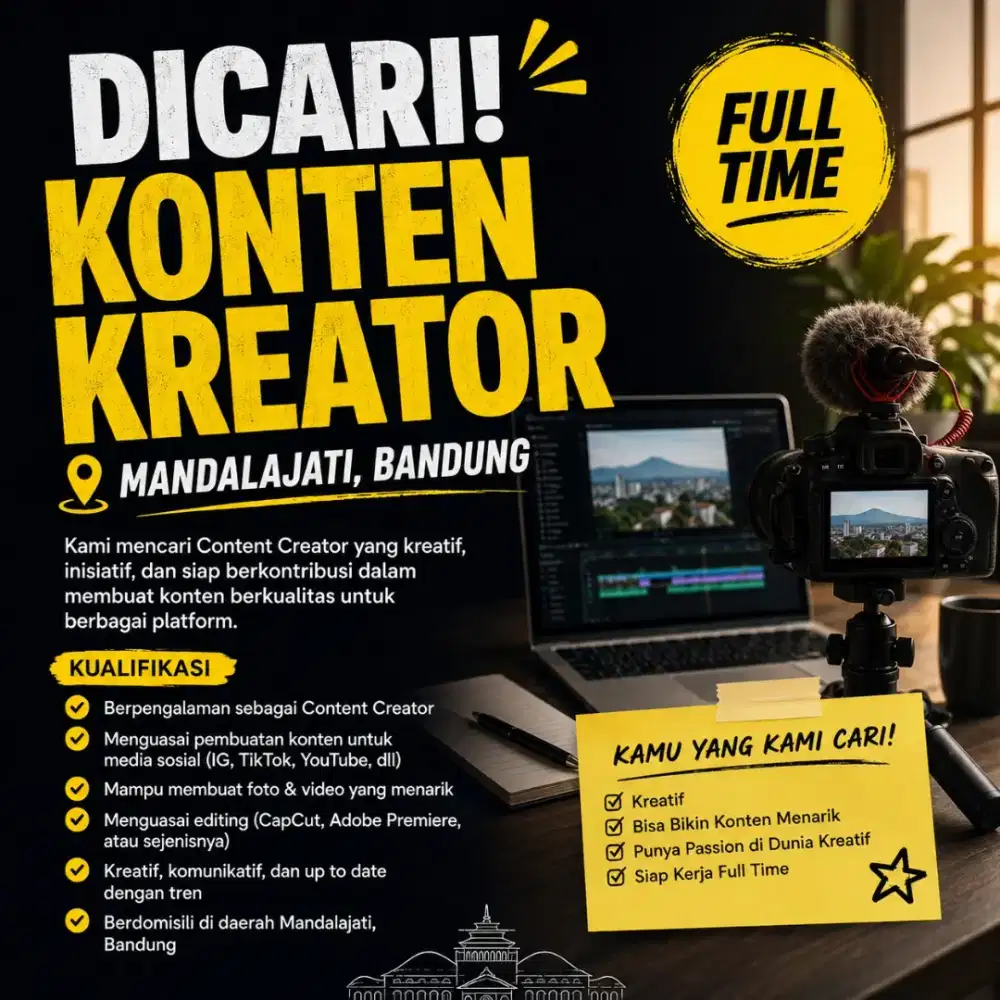 LOWONGAN KONTEN KREATOR