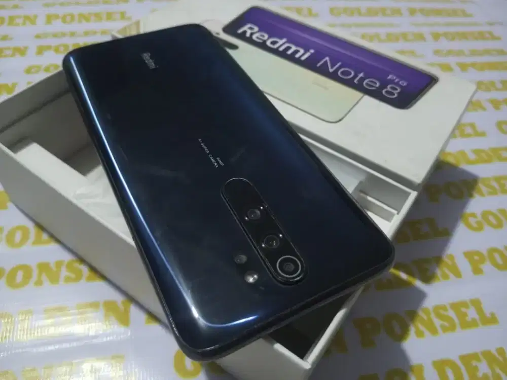 Redmi Note 8 Pro-4G.Finger.Ram 6/64GB.ORI.GOLDEN PONSEL