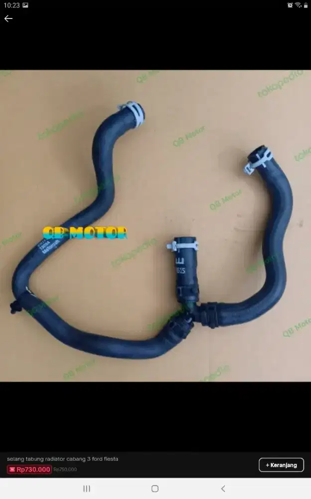 selang radiator ford fiesta