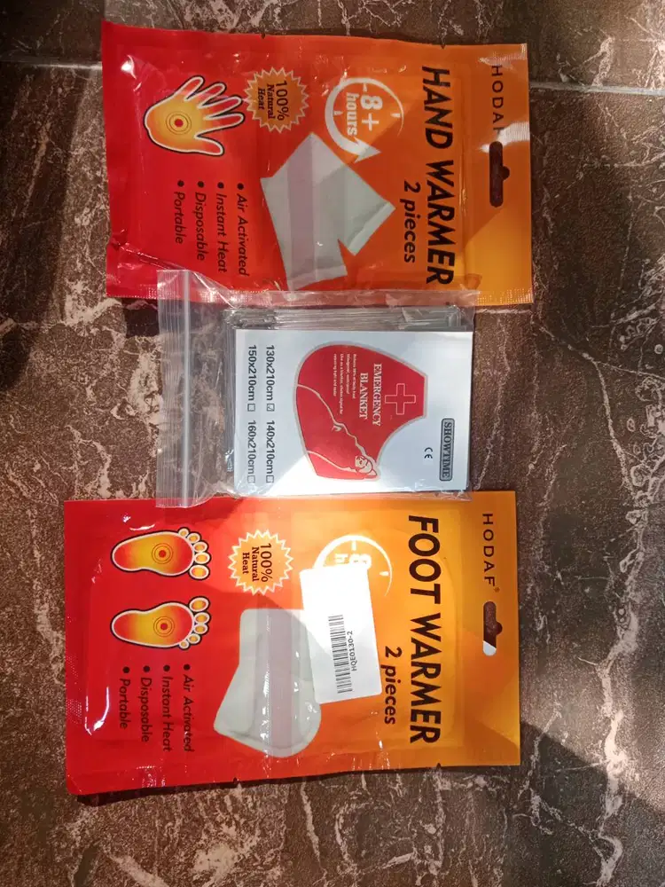 Paket 3 in 1Anti hipotermia anti dingin digunung emergency blanket