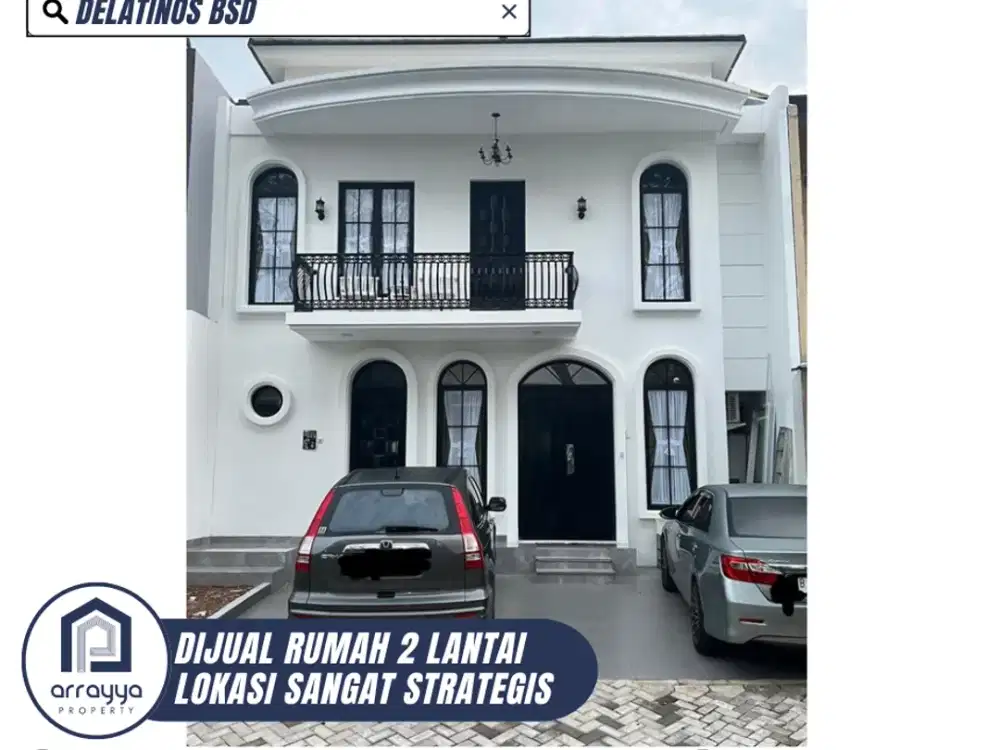 DIJUAL RUMAH CANTIK PREMIUM SEMI FURNISH SIAP HUNI LOKASI SANGAT STRATEGIS DI DE LATINOS BSD (DMB01)