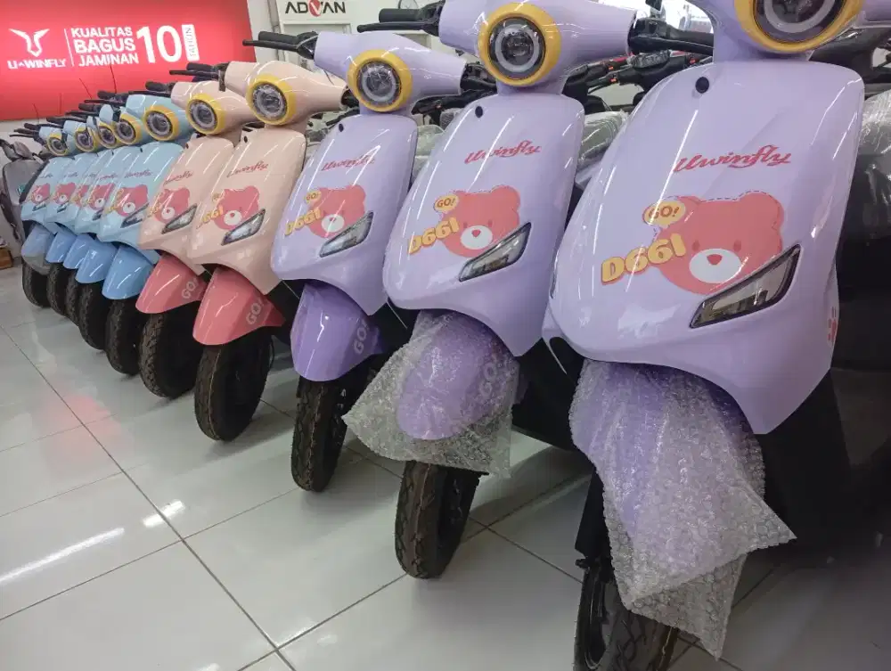 SEPEDA LISTRIK TERBARU UWINFLY TIPE D66I GO/KARAKTER