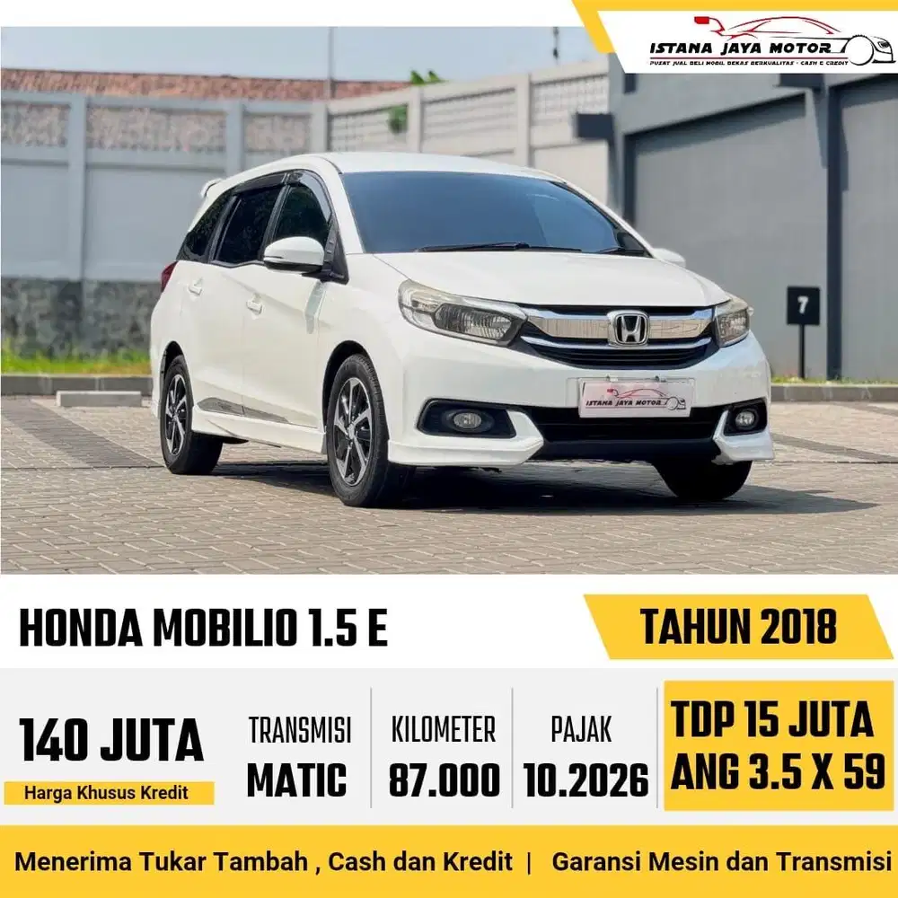 FACELIFT !! Honda Mobilio E 1.5 Automatic 2018 Putih